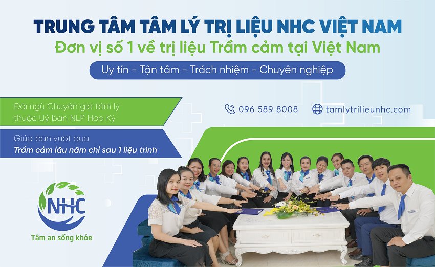 Trung tâm Tâm lý Trị liệu NHC Việt Nam là đơn vị số 1 về trị liệu trầm cảm ở Việt Nam