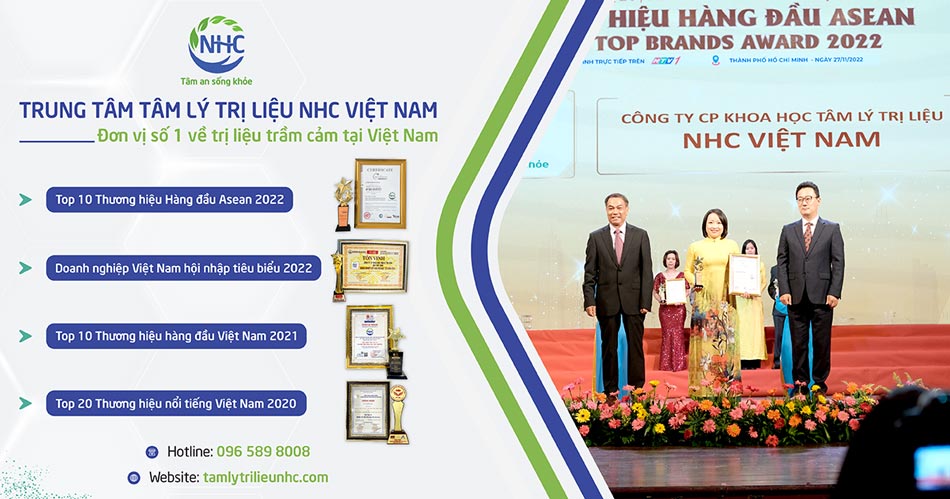 Tâm lý trị liệu NHC Việt Nam đã vinh dự nhận được các giải thưởng uy tín trong suốt 3 năm hoạt động